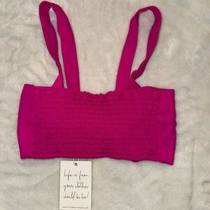 Show me your Mumu Kamden Crop top in bright pink. Size medium. New with tags!